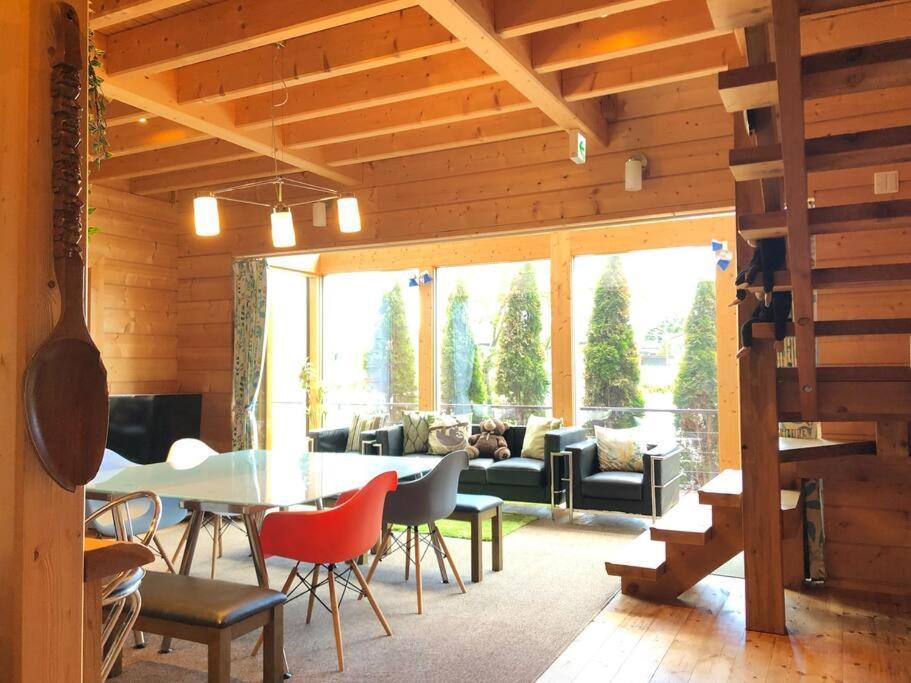 浅間山を眺めるフインランドログハウス Karuizawa Ngoại thất bức ảnh