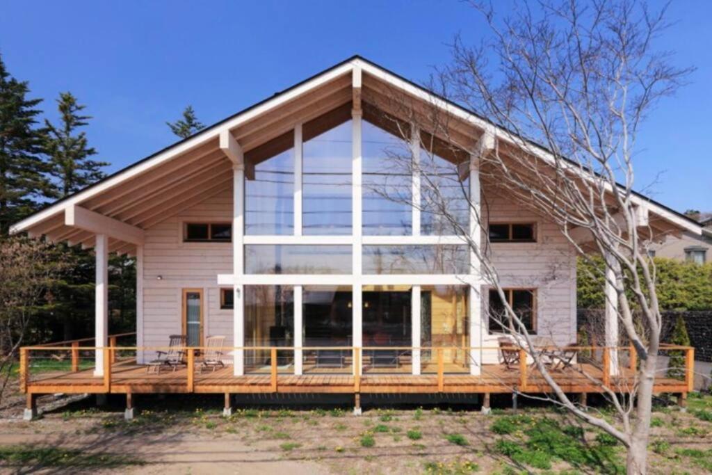浅間山を眺めるフインランドログハウス Karuizawa Ngoại thất bức ảnh